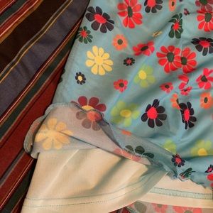 Mesh Floral Skirt With Slip